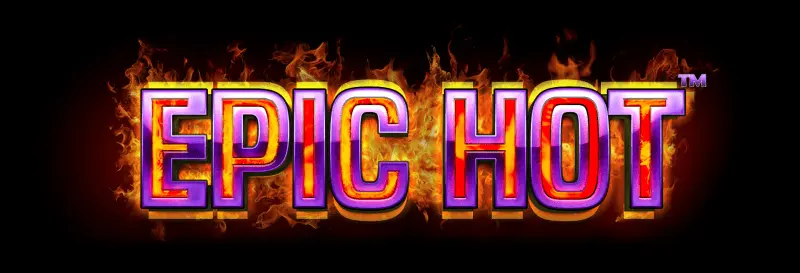 epic hot, hra pro VLT synot, nápis v plamenech